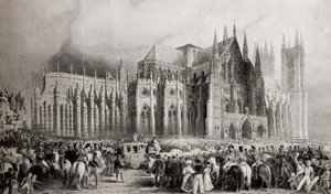 Die Krönungsprozession von Wilhelm IV. und Königin Adelaide am 8. September 1831